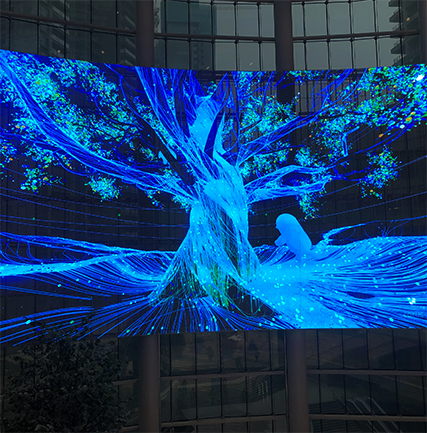 長沙星城天地購物中心LED透明大屏項(xiàng)目