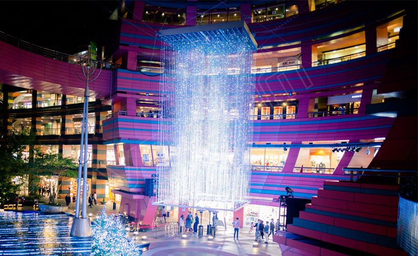 日本3D水晶圣誕樹 LED共形屏EcoDot-P100項(xiàng)目