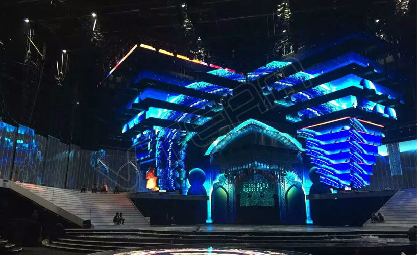 北京電視臺(tái)民歌大賽 透明LED顯示屏iClear項(xiàng)目