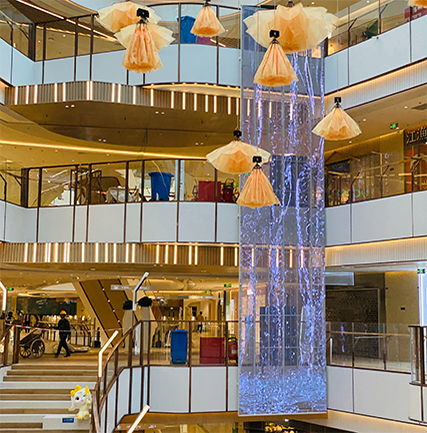 福州陽光天地購物中心LED透明屏項(xiàng)目