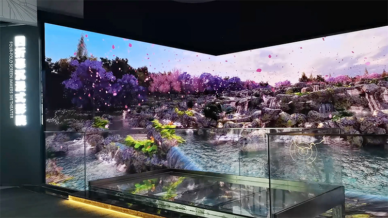 三亞崖州灣科技城產(chǎn)業(yè)促進中心四折幕LED租賃屏項目